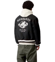 CARHARTT WIP WORLD CLASS BLACK VARSITY JACKET