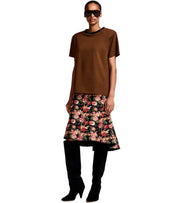 ESSENTIEL ANTWERP KARDINAL BRAUNES T-SHIRT