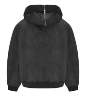 CARHARTT WIP OLTERO BLACK HOODED BOMBER JACKET