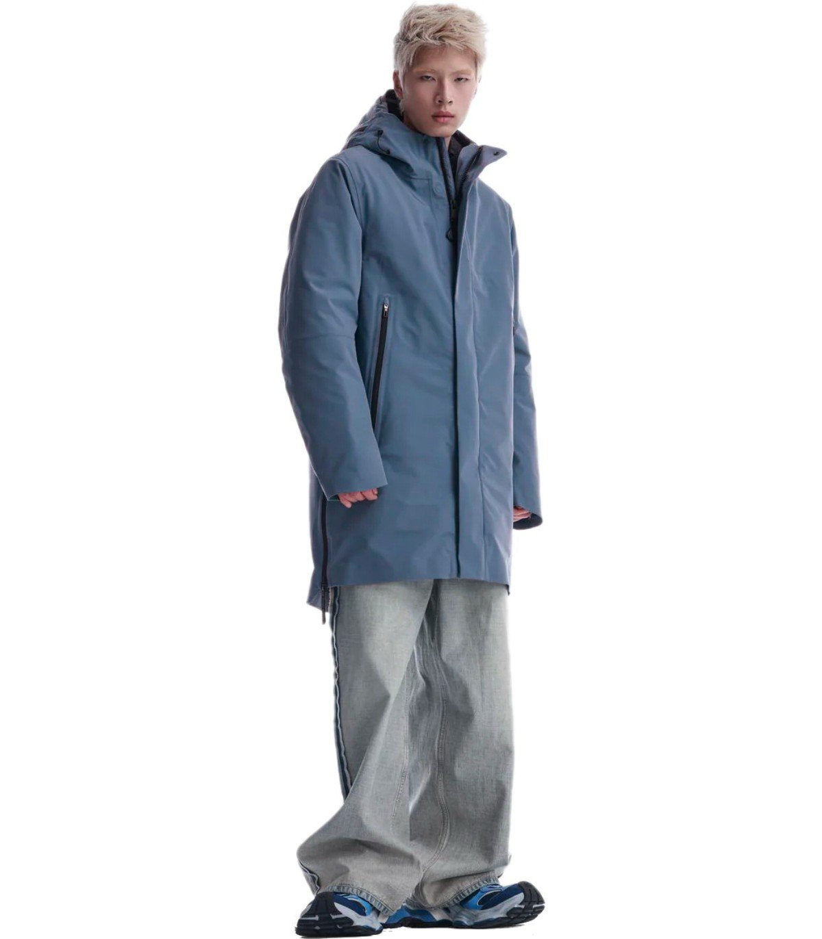 KRAKATAU PLANCK RETRO BLUE PARKA