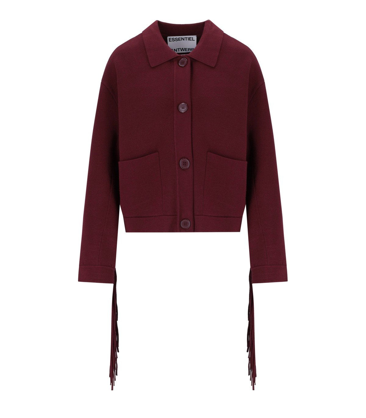 ESSENTIEL ANTWERP ISTERN BURGUNDY VEST