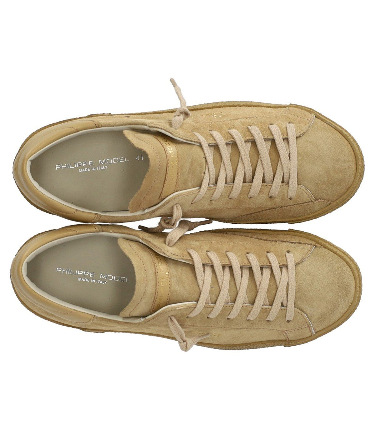 PHILIPPE MODEL PRSX DAIM 70 BEIGE SNEAKER