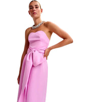 ESSENTIEL ANTWERP JUROR ROZE MIDI JURK