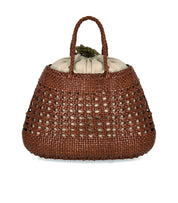 DRAGON DIFFUSION SANTA CANO BROWN BASKET BAG