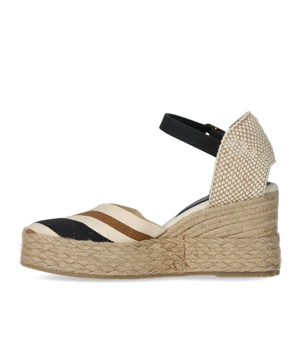 ESPADRILLE À SEMELLE COMPENSÉE SICILY NOIRE PALOMITAS