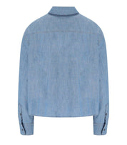 MAX MARA WEEKEND MUSETTE LIGHT BLUE SHIRT