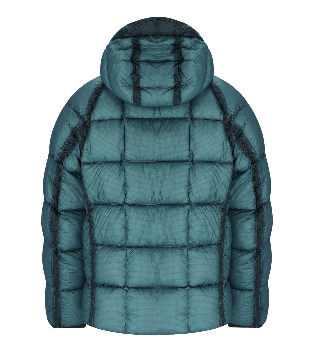 C.P. COMPANY D.D.-SHELL AEGEAN BLUE HOODED DOWN JACKET