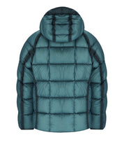 C.P. COMPANY D.D.-SHELL AEGEAN BLUE HOODED DOWN JACKET