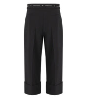 ELISABETTA FRANCHI BLACK BERMUDA SHORTS