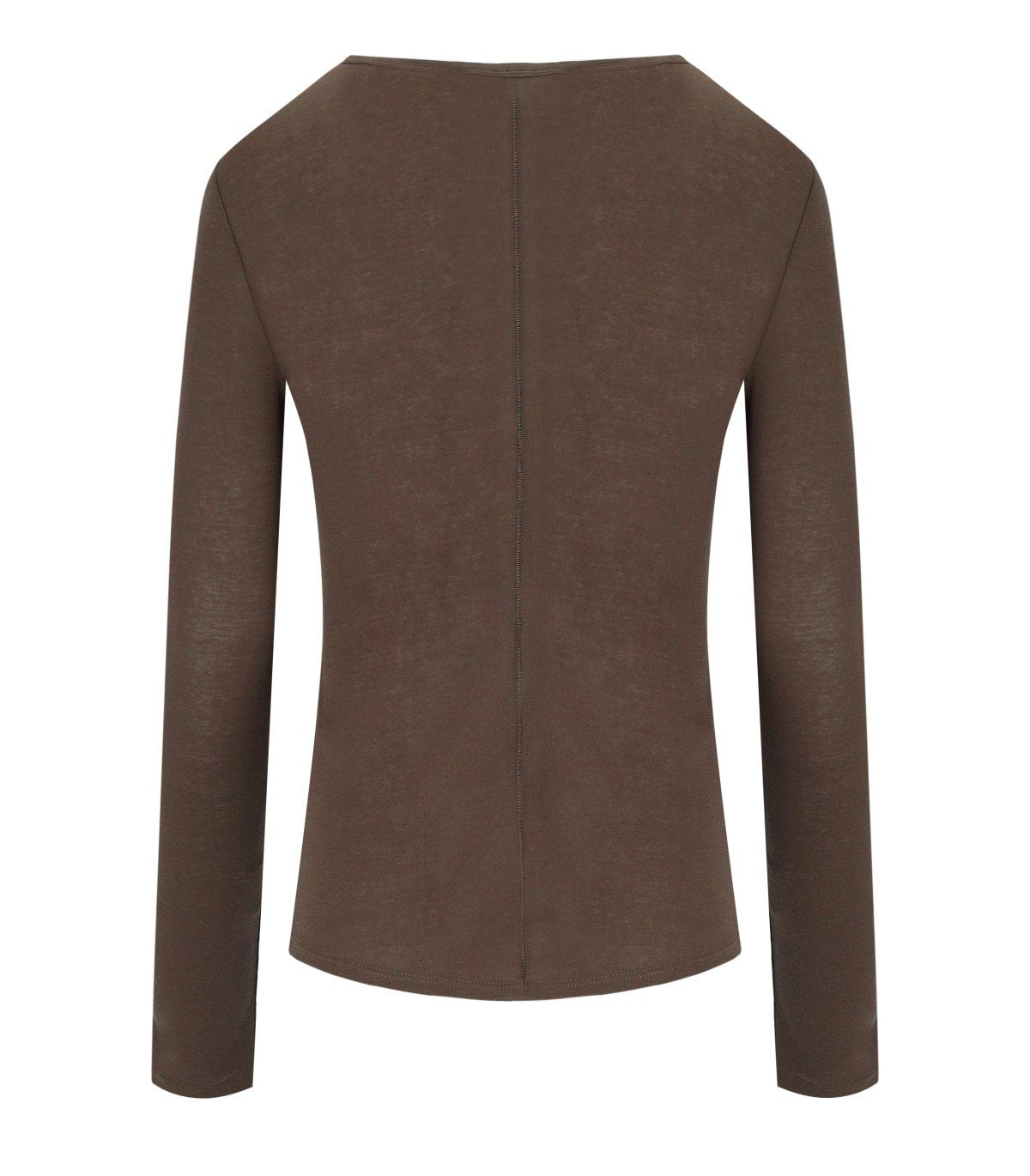 MAX MARA WEEKEND VINCINTA BROWN LONG SLEEVED T-SHIRT
