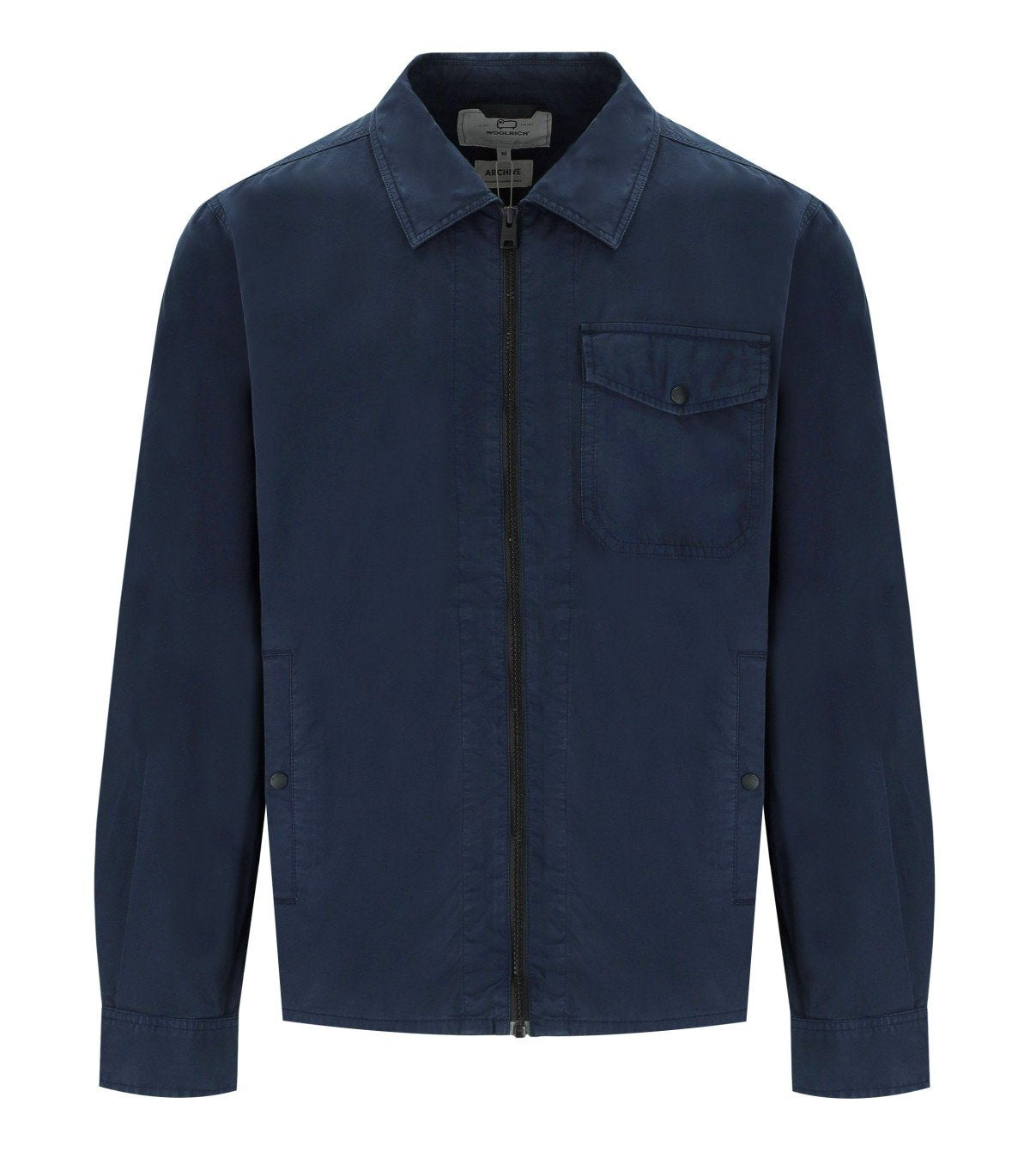 WOOLRICH BLAUW OVERHEMD-STIJL JAS