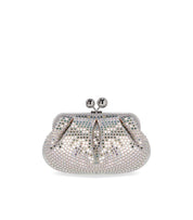MAX MARA WEEKEND PASTICCINO ALAMA SMALL SILVER CLUTCH