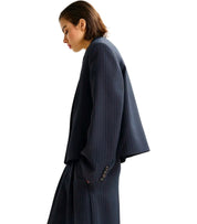ESSENTIEL ANTWERP ITZEL MARINEBLAUER CROPPED BLAZER