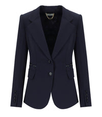 ELISABETTA FRANCHI NAVY BLAZER - 40