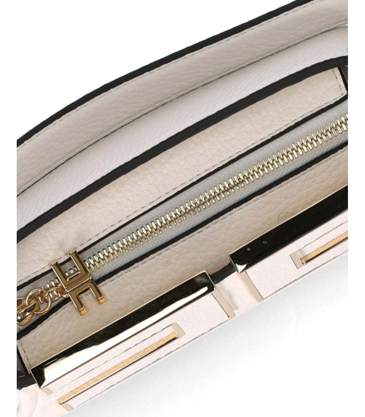 BORSA A MANO MILK CON MAXI LOGO ELISABETTA FRANCHI