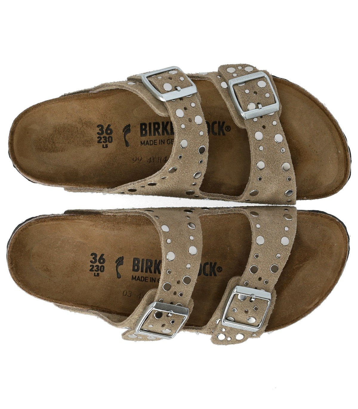 Ciabatta Arizona Rivet Taupe Birkenstock - Vista 5