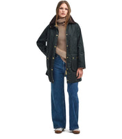 BARBOUR BEADNELL SALBEIGRÜNE LANGE JACKE