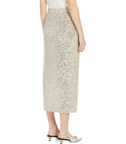 MAX MARA WEEKEND OTTELIA SILVER SEQUINS SKIRT