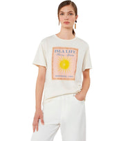 MAX MARA WEEKEND PANTERA ECRU T-SHIRT