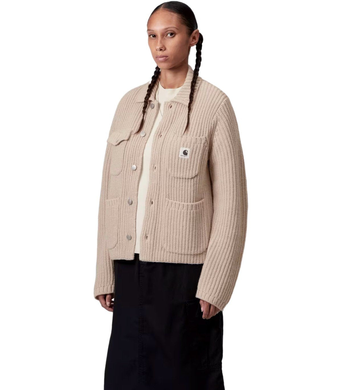 CARHARTT WIP W' MICHIGAN FLEUR DE SEL CARDIGAN