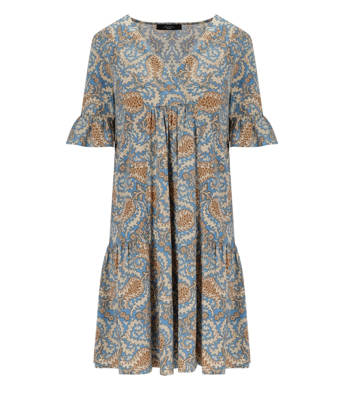 MAX MARA WEEKEND FUOCO VEELKLEURIGE JURK