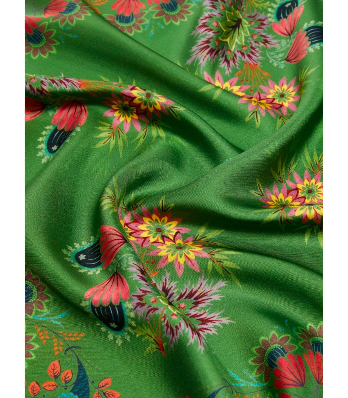 MAX MARA WEEKEND ONESTO GREEN FOULARD SCARF