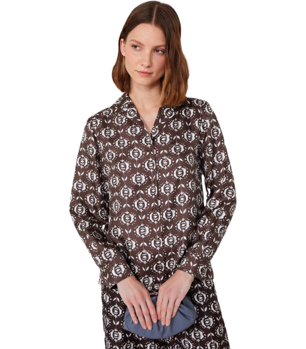 MAX MARA WEEKEND ONCIA BROWN SHIRT