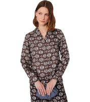 MAX MARA WEEKEND ONCIA BROWN SHIRT