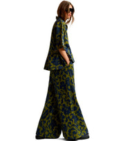 ESSENTIEL ANTWERP JOMERY GREEN AND BLUE PANTS