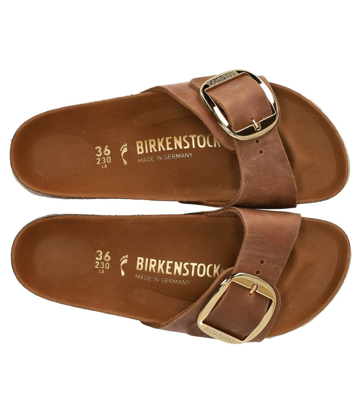 BIRKENSTOCK MADRID BIG BUCKLE COGNAC SANDALE