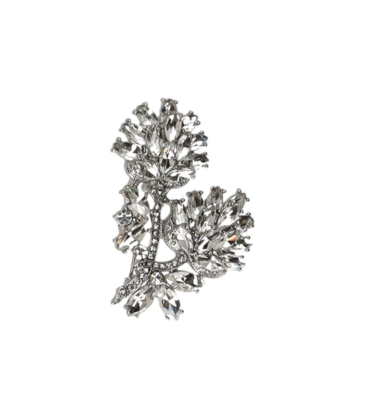 MAX MARA WEEKEND CIVADA SILBERNE BLUME BROSCHE