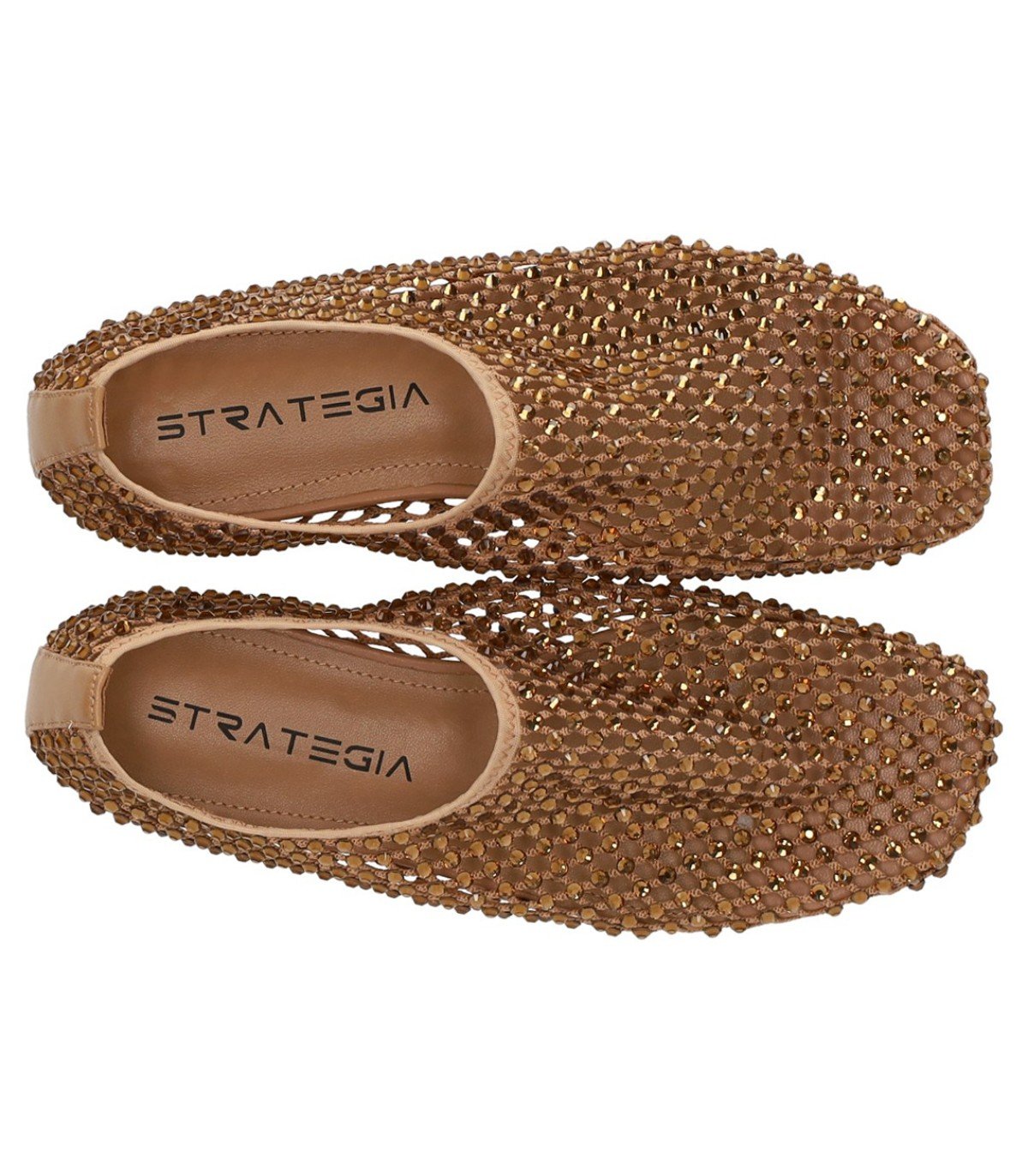 STRATEGIA JEWELS BEIGE SLIP-ON