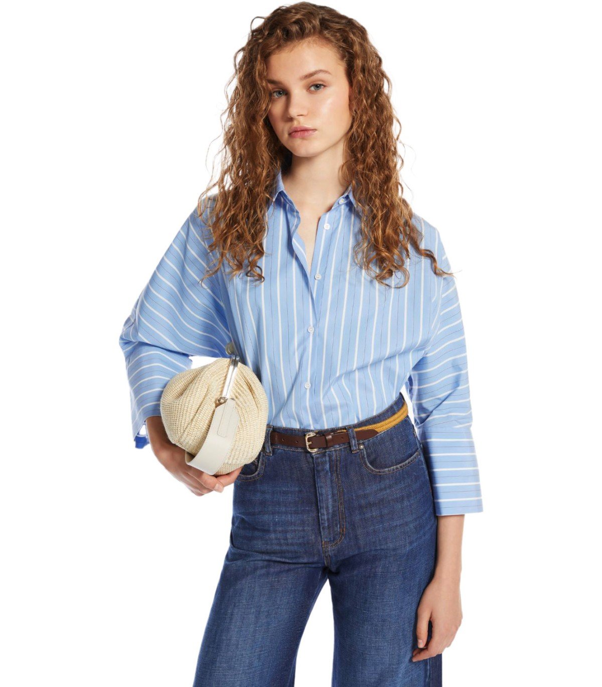 CAMICIA HUDSON A RIGHE AZZURRA MAX MARA WEEKEND