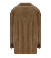 MAX MARA WEEKEND ROLANDA BEIGE SINGLE-BREASTED BLAZER