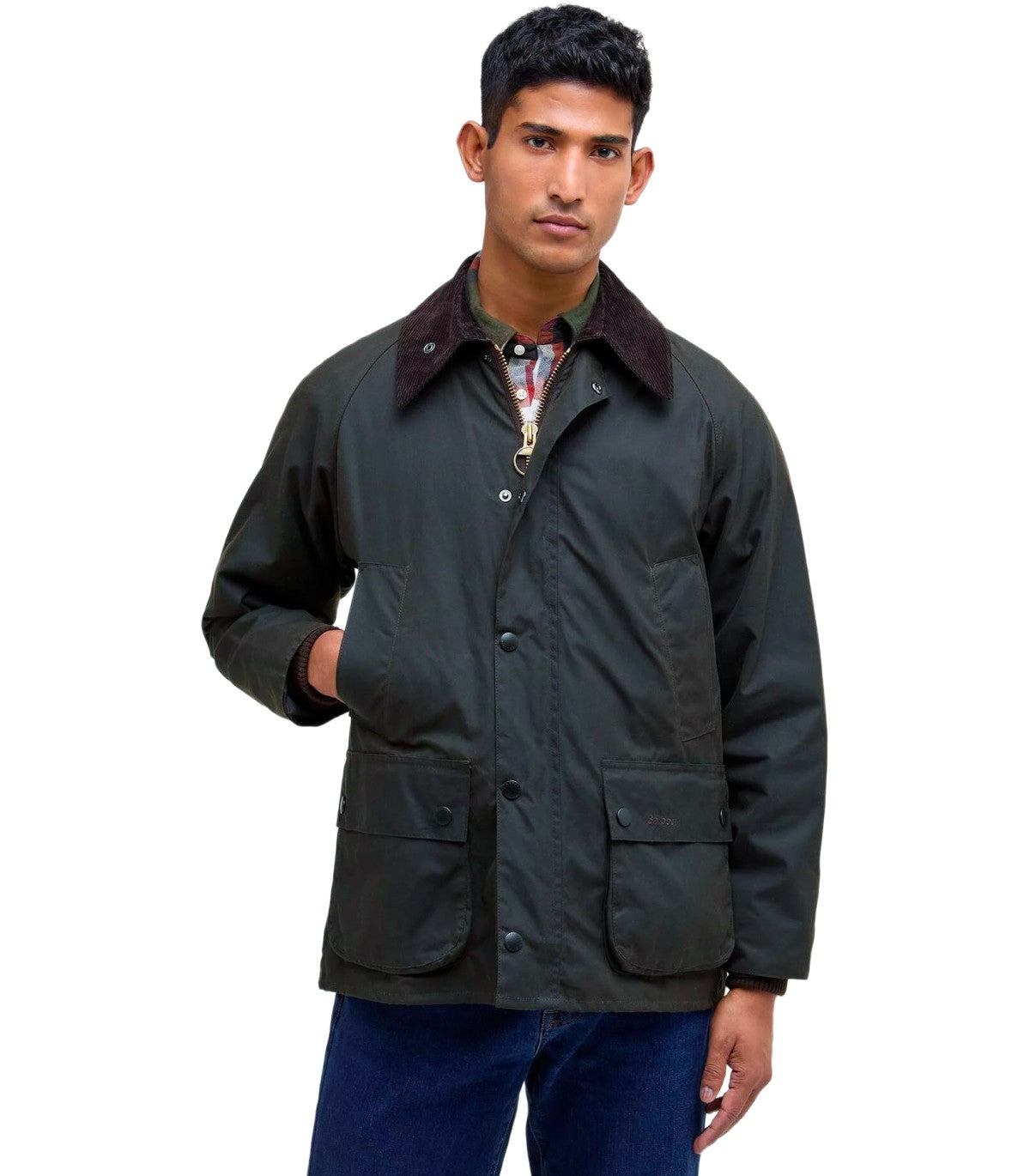 BARBOUR BEDALE WAX SALBEIGRÜNE JACKE