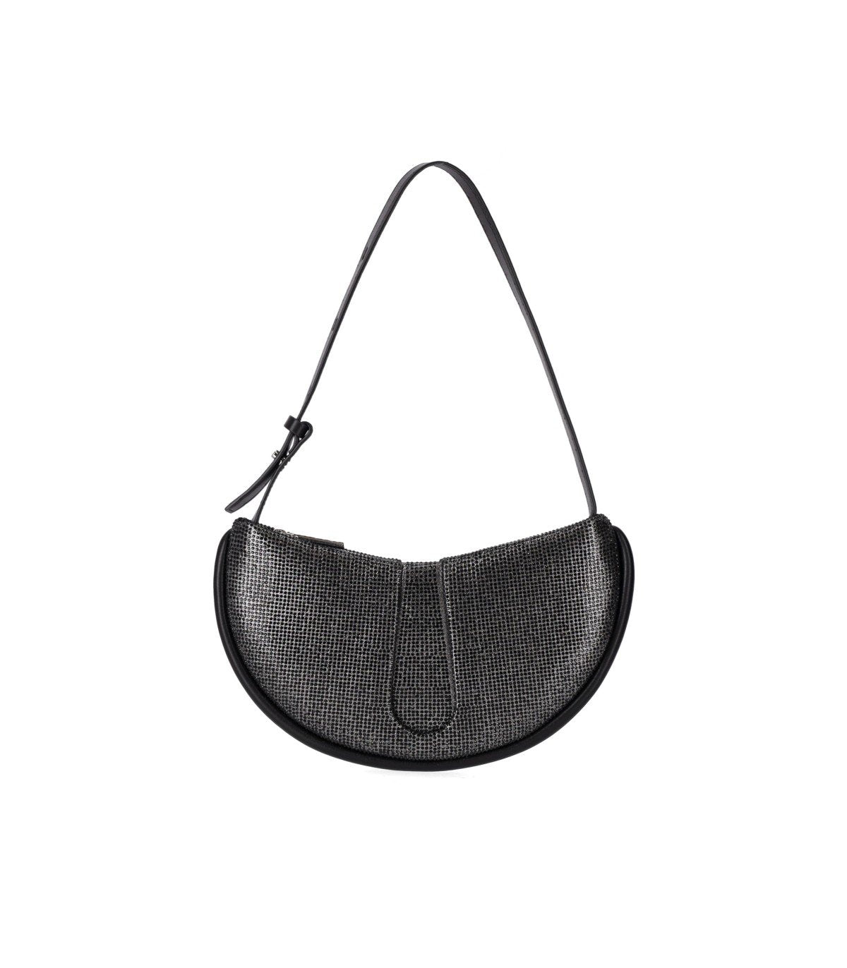 THEMOIRè EBE STRASS BLACK SHOULDER BAG