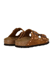 BIRKENSTOCK ARIZONA RIVET MINK SANDALE