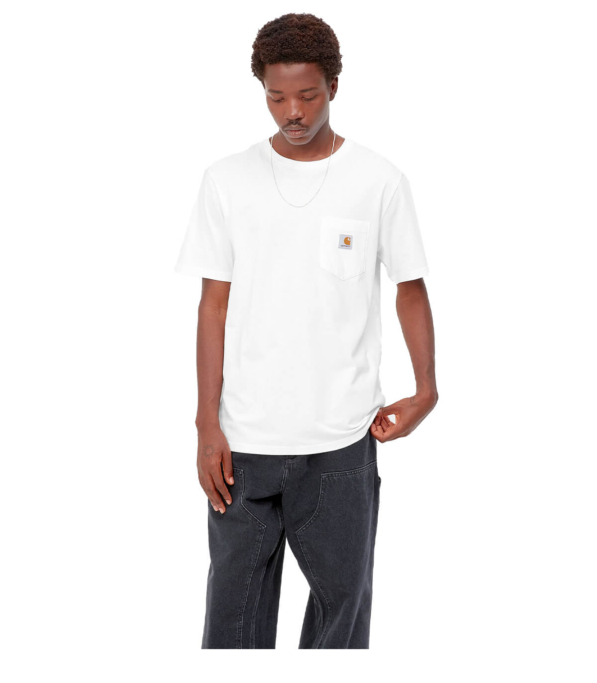 CARHARTT WIP S/S POCKET WHITE T-SHIRT