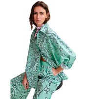 ESSENTIEL ANTWERP HISTENDE ACQUA GREEN SHIRT