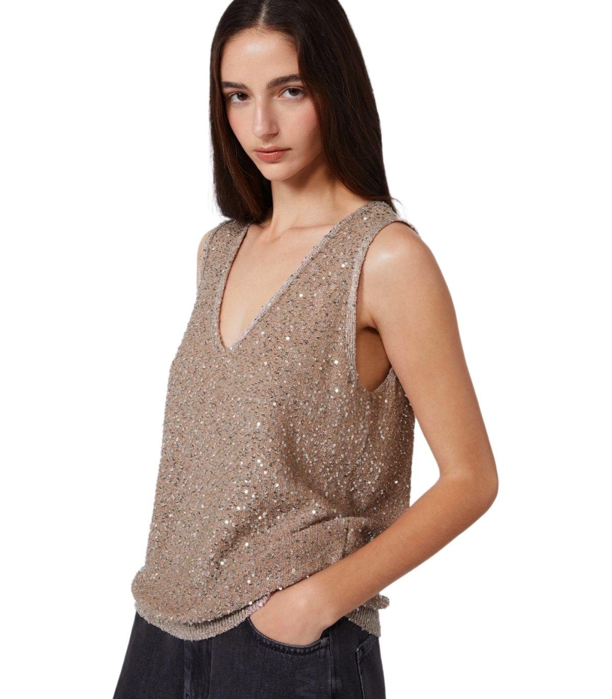 MAX MARA WEEKEND TEMPO ROZE TOP