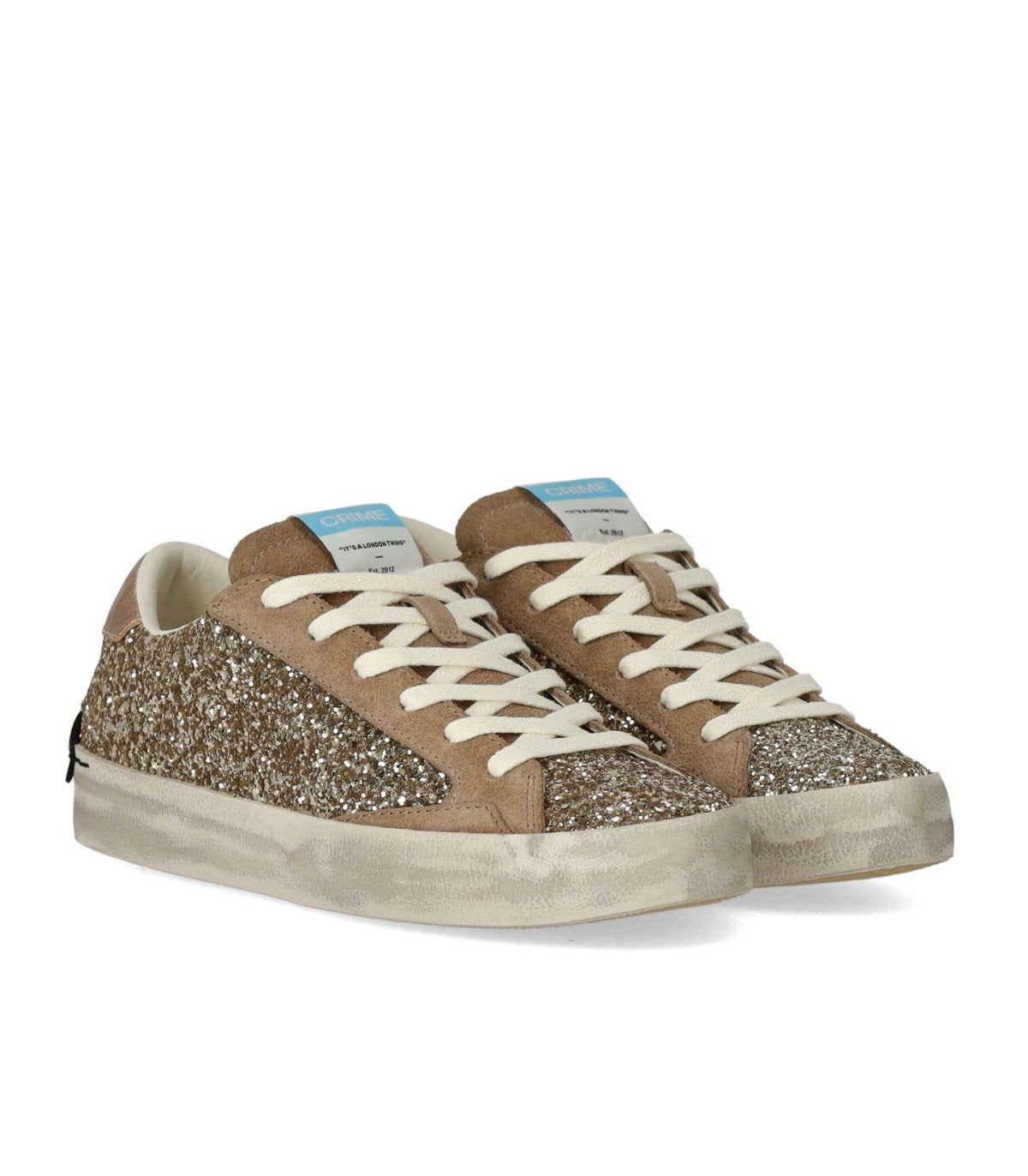 BASKETS DISTRESSED GLITTER OR CRIME LONDON