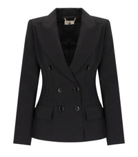 VESTE À DOUBLE BOUTONNAGE NOIRE ELISABETTA FRANCHI - 40