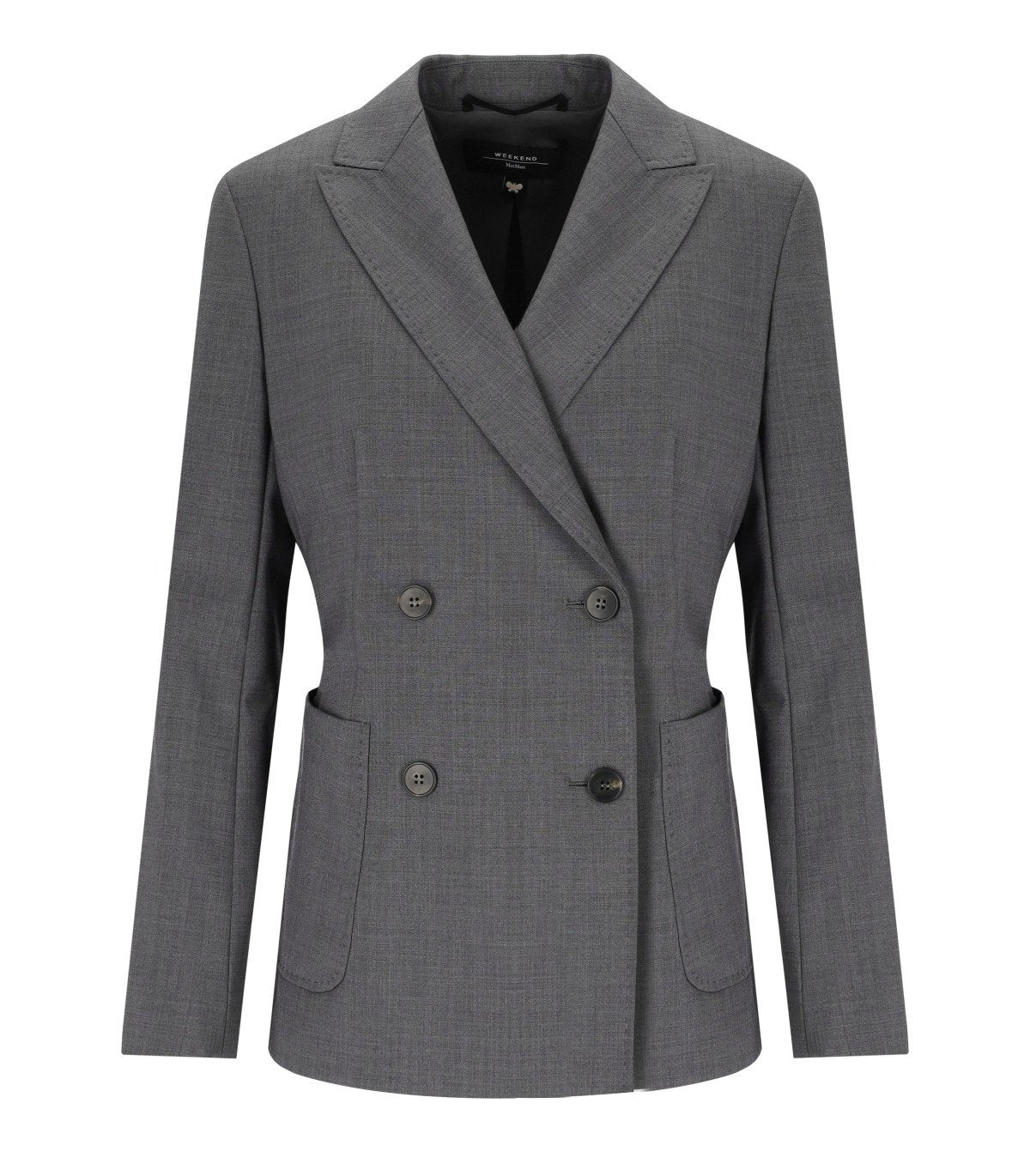 BLAZER À DOUBLE BOUTONNAGE GRIS MAX MARA WEEKEND