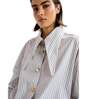 ESSENTIEL ANTWERP JOMATO MEHRFARBIGES GESTREIFTES HEMD