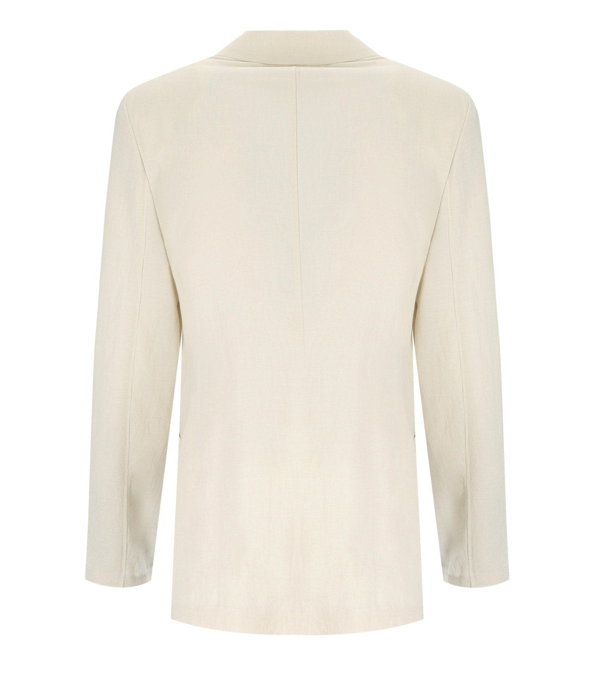 HARRIS WHARF LONDON IVORY DOUBLE-BREASTED BLAZER