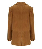 BLAZER À SIMPLE BOUTONNAGE CAMEL MYSKIN