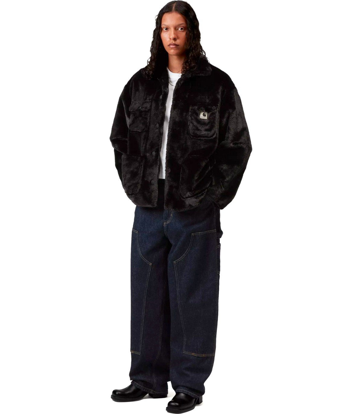 CARHARTT WIP W' OLNEY MICHIGAN ZWART JAS