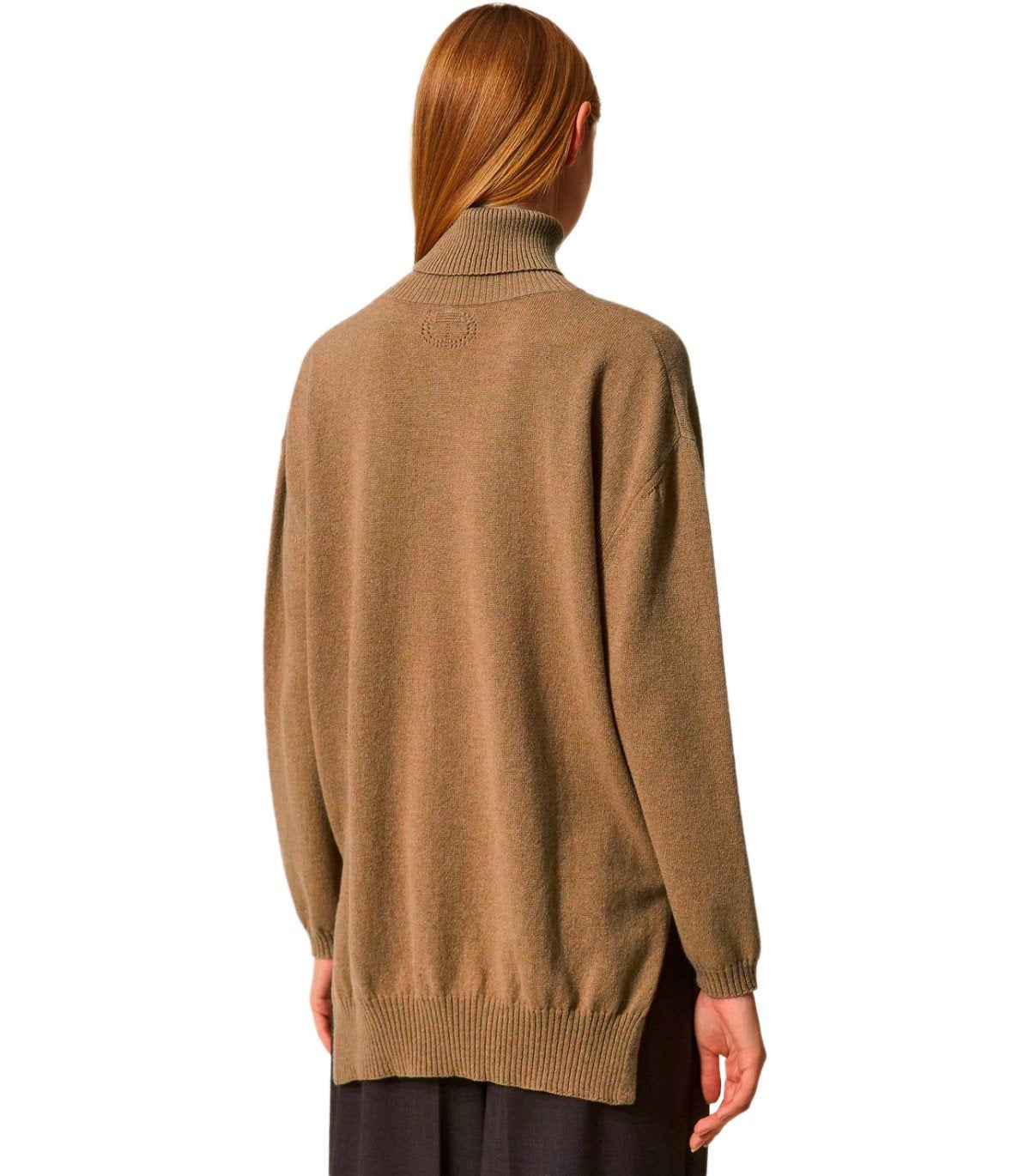 MAGLIONE DOLCEVITA CAMMELLO TWINSET