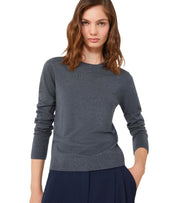 MAX MARA WEEKEND SICILIA GRIJS TRUI MET RONDE HALS