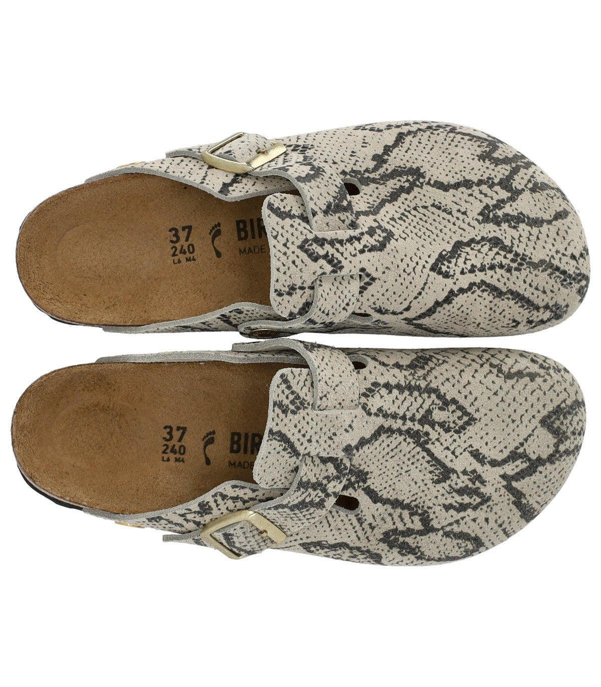 BIRKENSTOCK BOSTON SNAKE OYSTER CLOG